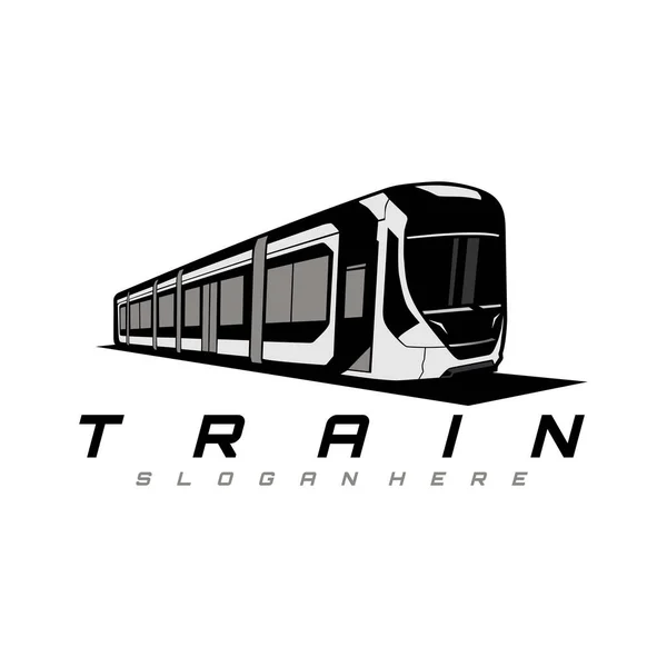 Train Logo Icône Conception Vecteur — Image vectorielle