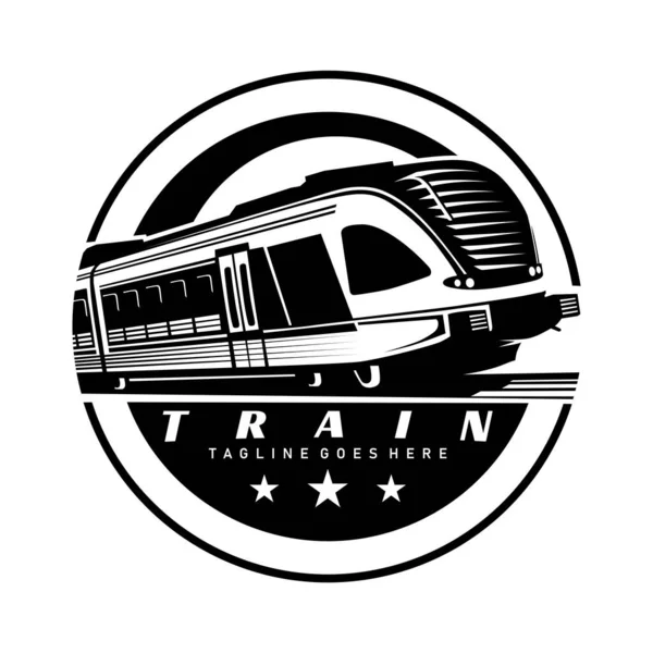 Trem Logotipo Ícone Design Ilustração Vetor —  Vetores de Stock