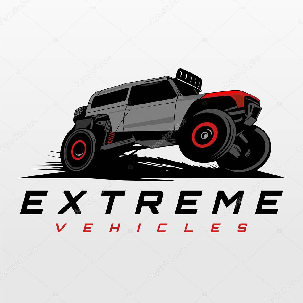Vehicles extreme logo design icon vector
