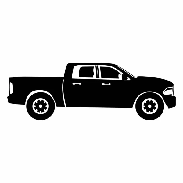 Підібрати Вектор Дизайну Логотипу Іконки Вантажівки — стоковий вектор