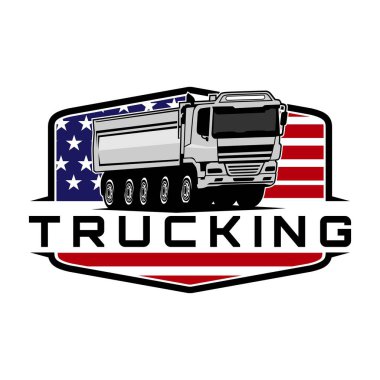 kamyon çizimi tasarımı simge logo vektörü