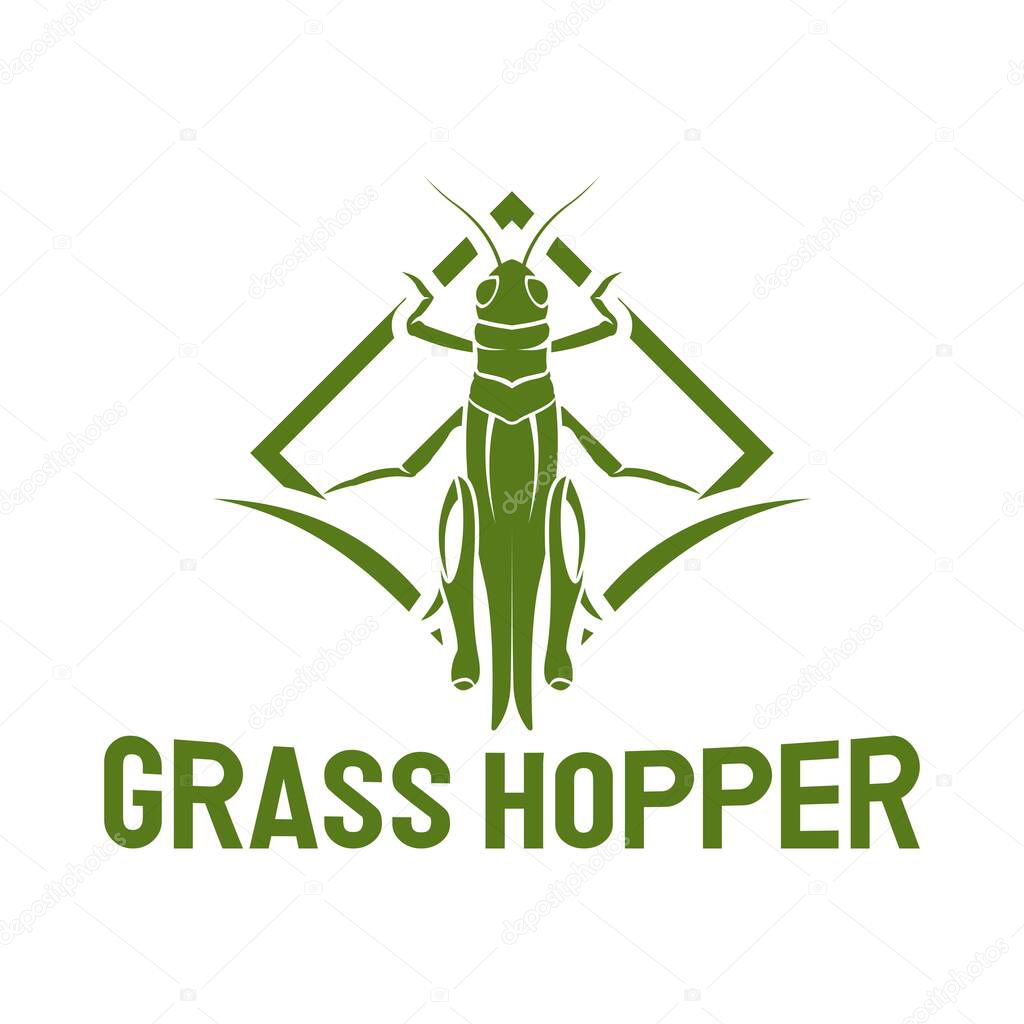 grasshopper design icon logo vector