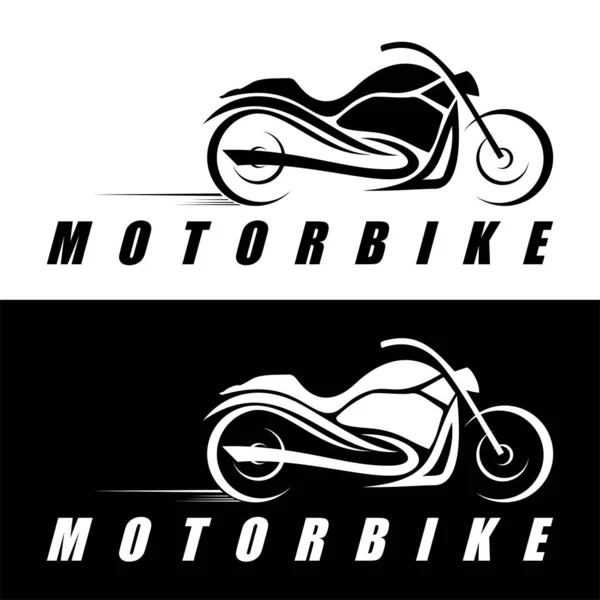 Motorrad Design Ikone Logo Vektor Kunst — Stockvektor