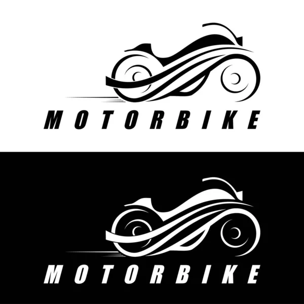 Diseño Motocicleta Icono Logo Vector Arte — Vector de stock