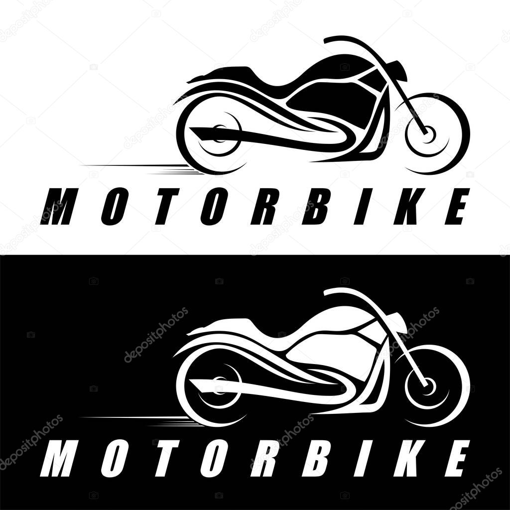 Motorbike design icon logo vector art