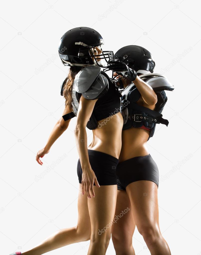 American football female players