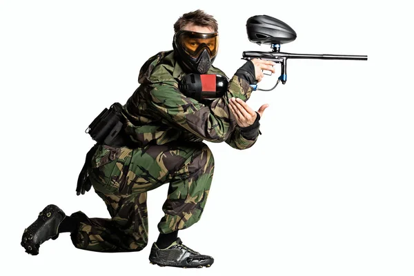 Paintballspieler — Stockfoto