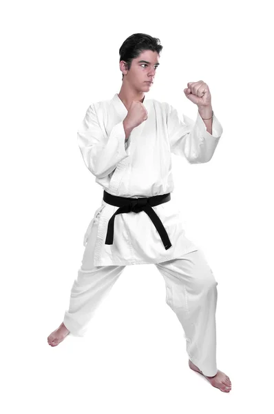 Karate mannelijke vechter jonge — Stockfoto