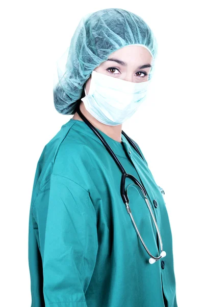 Young doctor. Surgeon with stethoscope — Stock Photo, Image