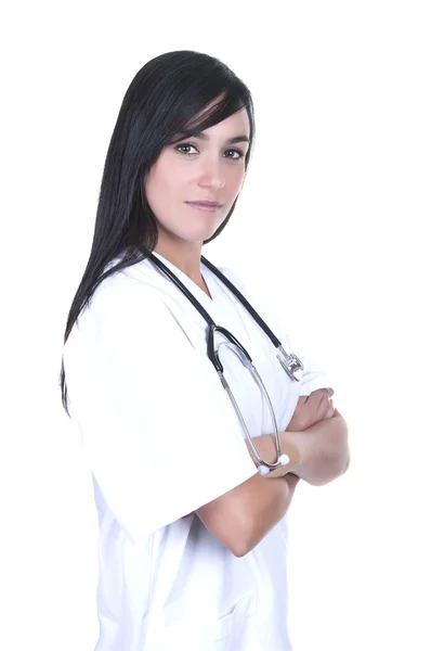 Médico feminino isolado — Fotografia de Stock