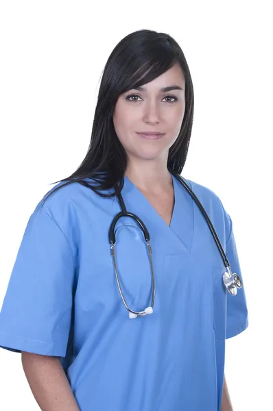 Médico feminino isolado — Fotografia de Stock