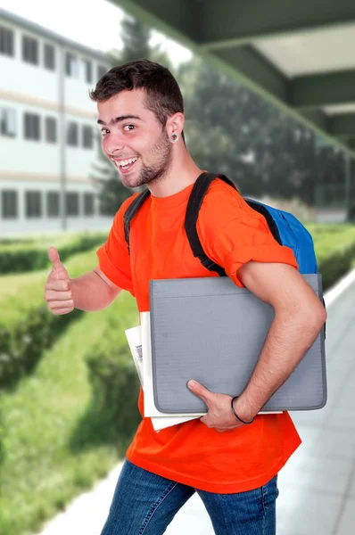 Estudiante con mochila —  Fotos de Stock