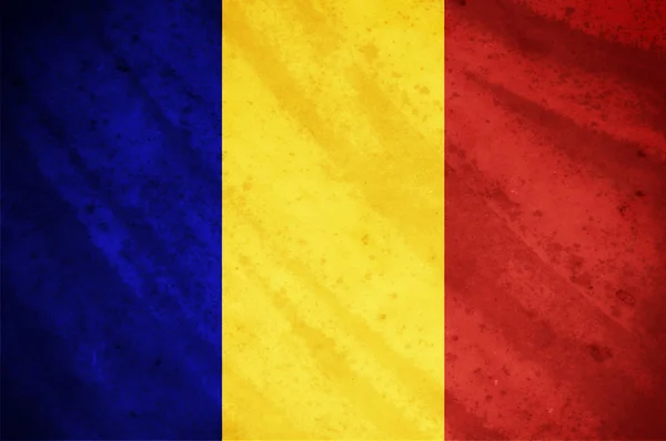 罗马尼亚的旗子, — 图库照片