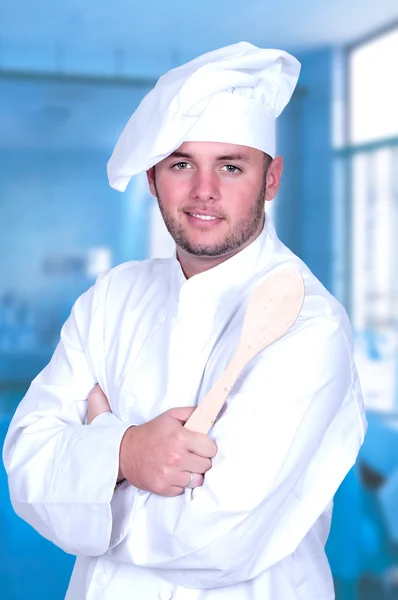 Smiling chef.  Gourmet. — Stock Photo, Image