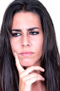 düşünceli güzel kız