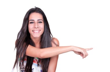 birşey işaret kız