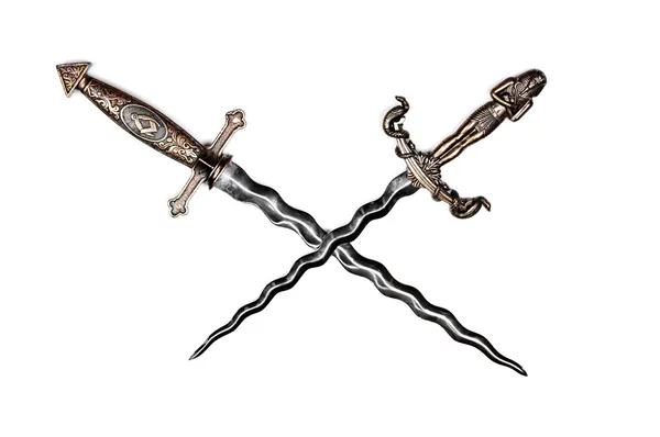 Two daggers crossed — Stock Photo, Image