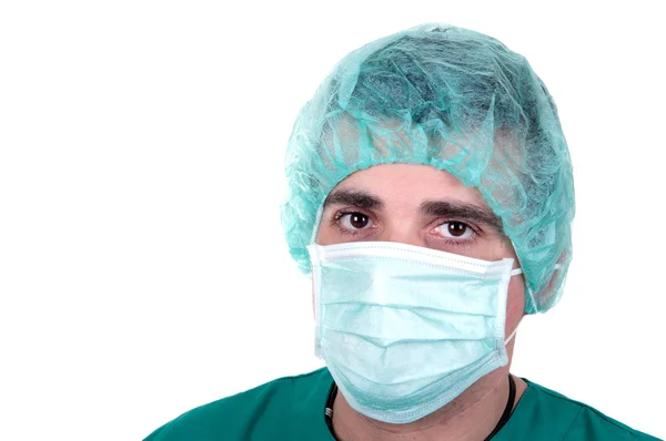 Cirujano sobre fondo blanco —  Fotos de Stock