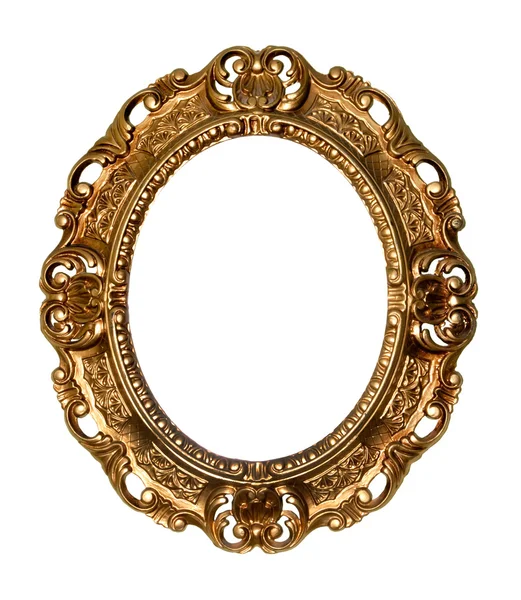 Retro altın çerçeve - oval 