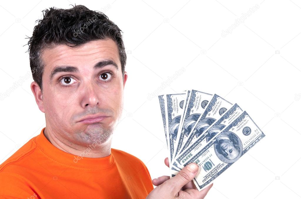 Man unhappy with 100 bills