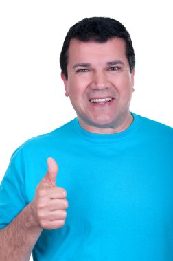hombre subiendo pulgar