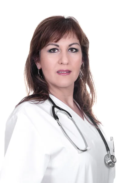 Médico feminino isolado — Fotografia de Stock