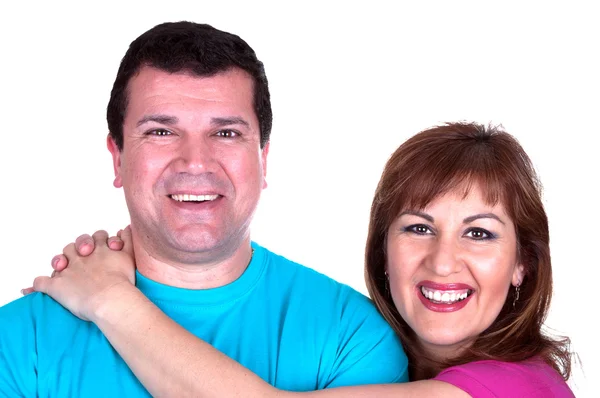 Closeup portrait of a happy mature couple — Stock Photo, Image