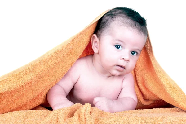 Bambino dopo il bagno — Foto Stock