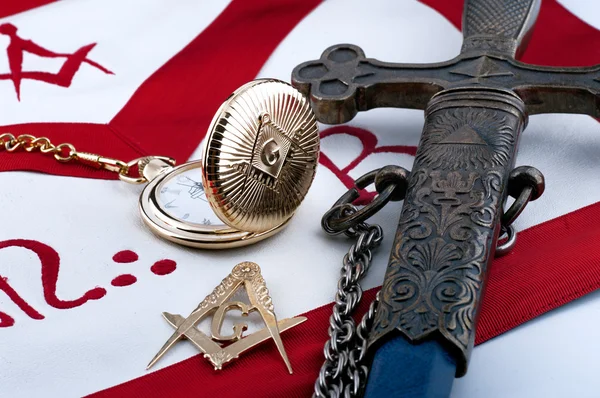 Freemasonry symbolic objects — Stock Photo, Image