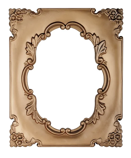 Retro gold frame - Oval — Stock Photo, Image