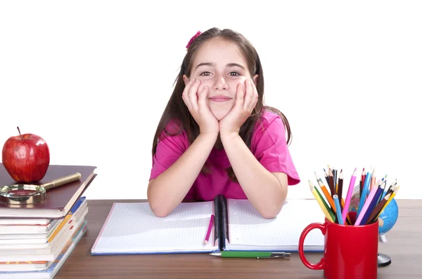 Petite fille à l'école — Photo