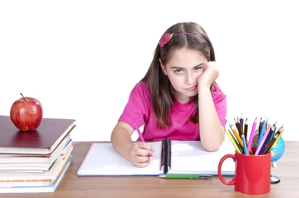 Gelangweiltes Kind in der Schule — Stockfoto