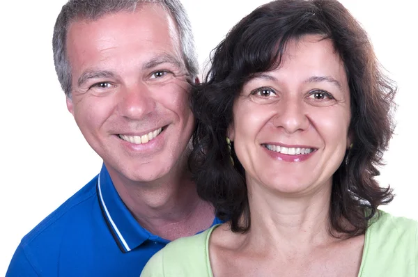 Retrato de feliz pareja de ancianos sonriendo —  Fotos de Stock