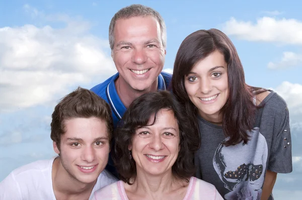 Parents with teenagers — Stock Photo, Image