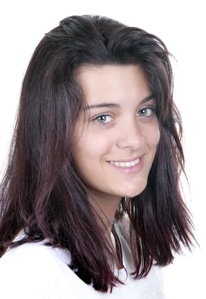 Menina adolescente bonita sorrindo — Fotografia de Stock