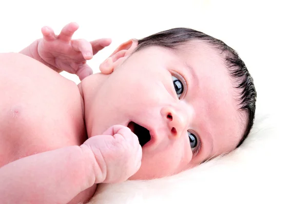 Cute one week old baby boy — Stock Photo, Image