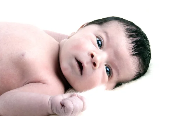 Aranyos egy hét régi baba fiú — Stock Fotó