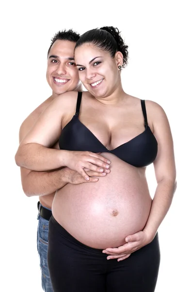 Schöne zukünftige Eltern — Stockfoto