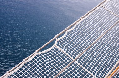 fety net ve deniz arka plan 