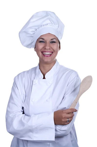 Femme cuisinière — Photo