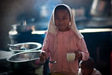 monkettes hsipaw Manastırı Myanmar