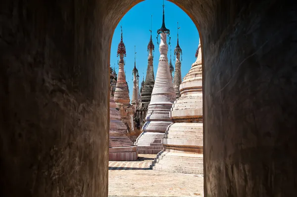 Kakku sanctuary Myanmar — Stock Photo, Image