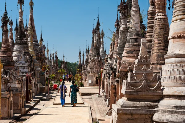 Kakku sanctuary Myanmar — Stock Photo, Image