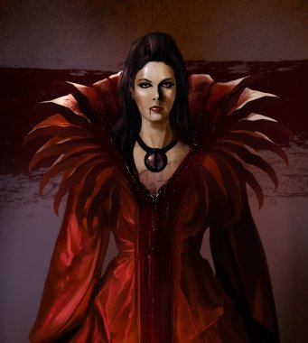 Vampire countess clipart