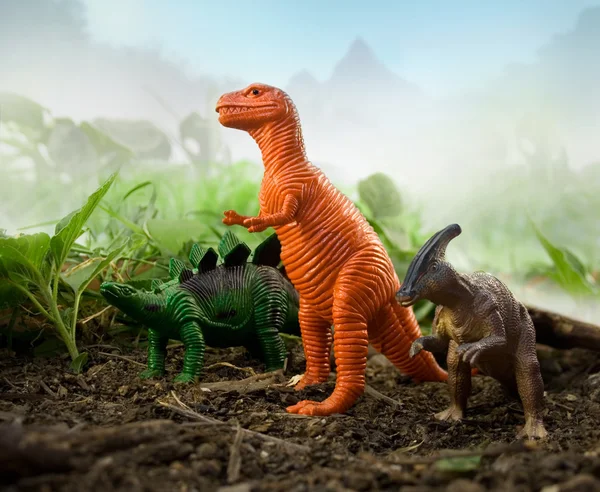 Dschungel-Dinosaurier — Stockfoto