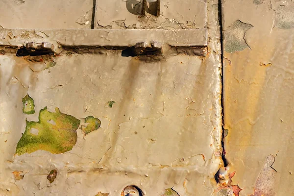 Φωτογραφία Από Παλιά Και Σκουριασμένο Κίτρινο Χρώμα Στρατιωτικό Όχημα Θωρακισμένη — Φωτογραφία Αρχείου