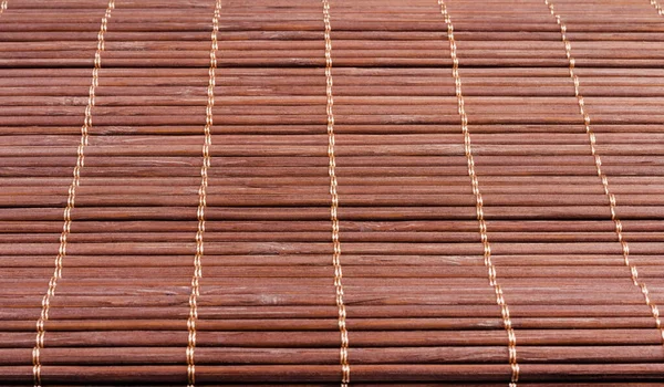 Фототекстура Бамбукового Коврика Коричневого Цвета — стоковое фото