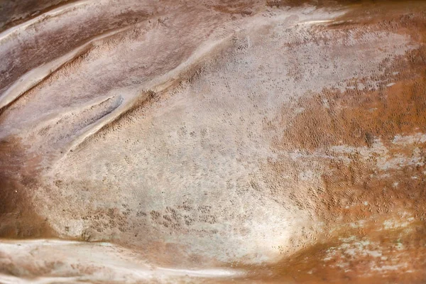 Textura Foto Cerca Del Material Estatua Cobre Bronce — Foto de Stock