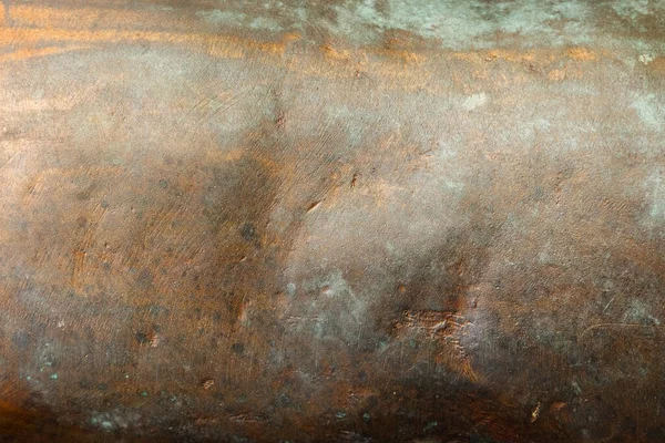 Close Photo Texture Copper Bronze Statue Material Dent — Stock Photo, Image