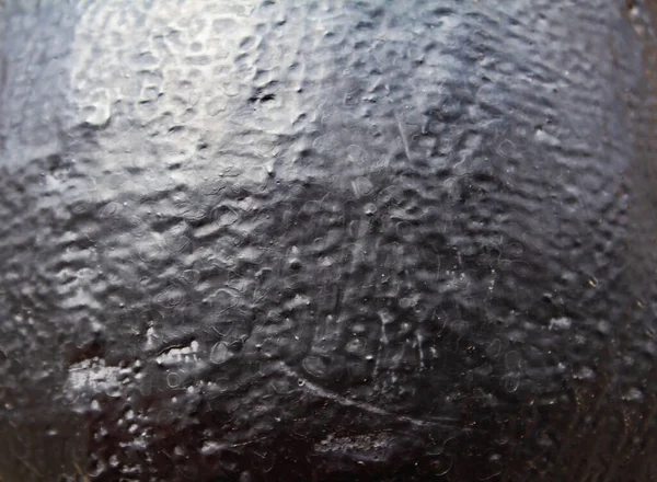 Gros Plan Texture Photo Peinture Noire Surface Métallique Colorée — Photo